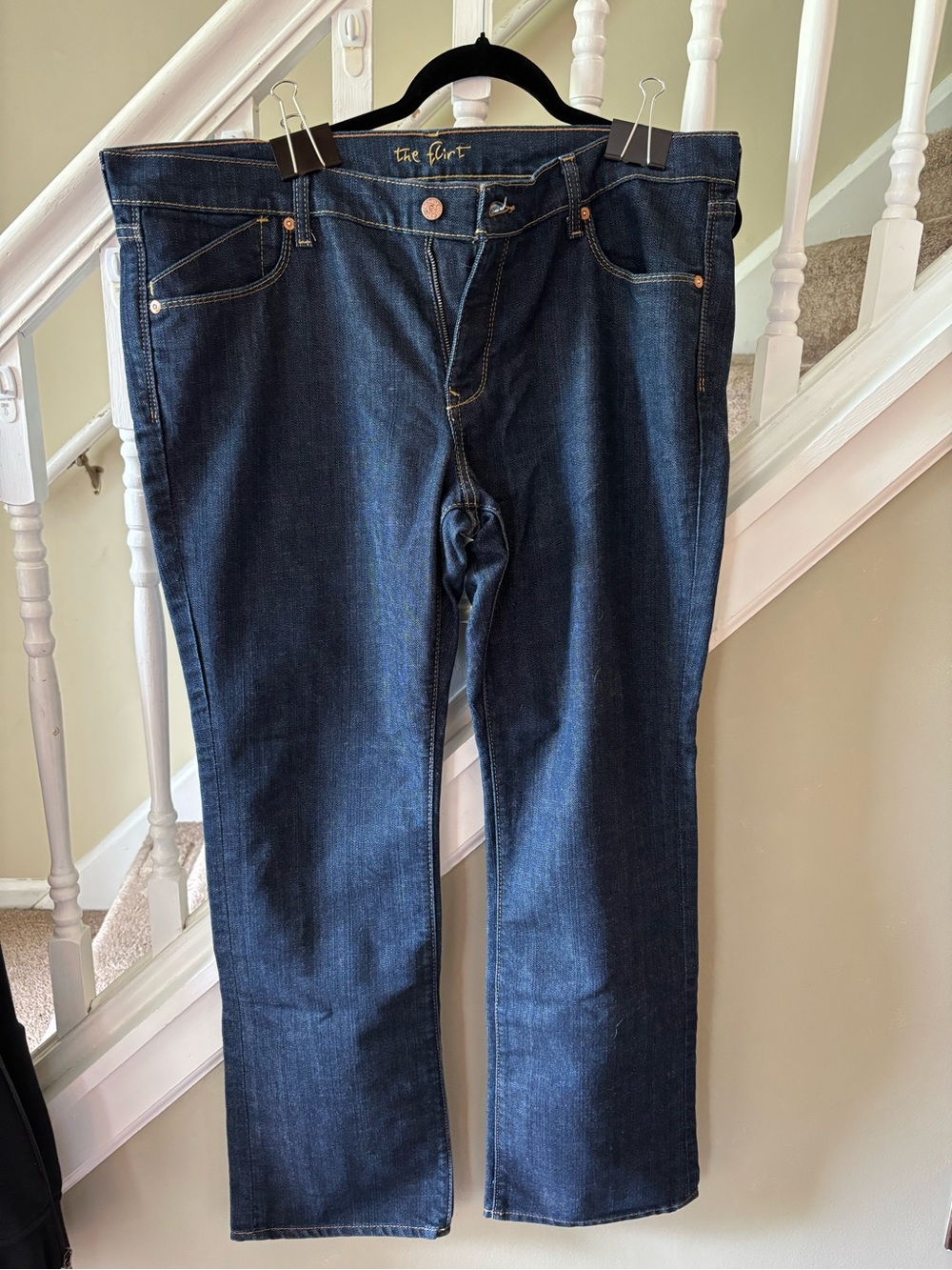 Old Navy Flirt Dark Wash Straight Leg Jeans